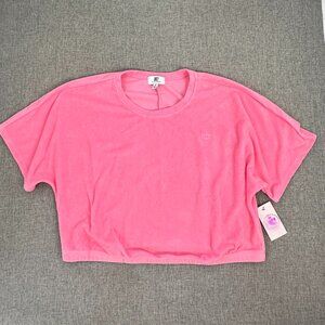 NEW! Juicy By Juicy Couture Hot Pink Plus 1X Towel Terry Material $45 Cotton Ble
